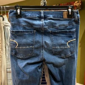 American Eagle super skinny jeans.